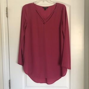 Express pink blouse